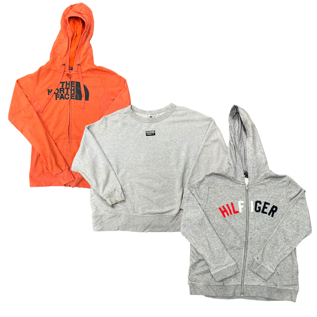 Collection of MIX BRAND LADIES SWEATSHIRTS in a gallery layout